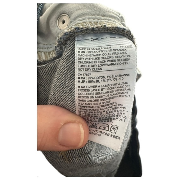 Zara Light Wash Beaded Side Stripe Skinny Jeans Women’s 6 (38) Frayed Hem - Picture 7 of 7